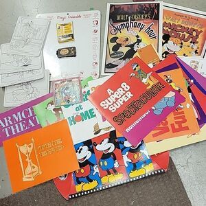 Walt Disney Productions 8 Full Color Cartoon Film Title Cards Comic Home Movies